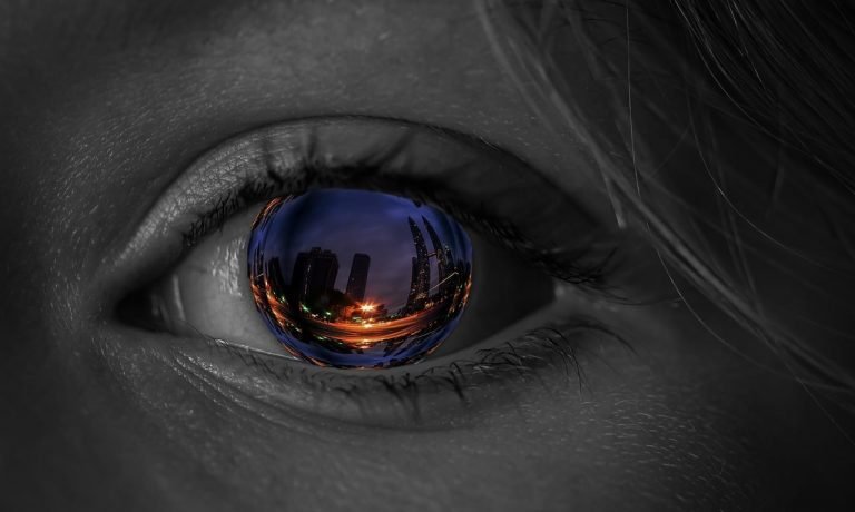 eye, iris, city, Scrying