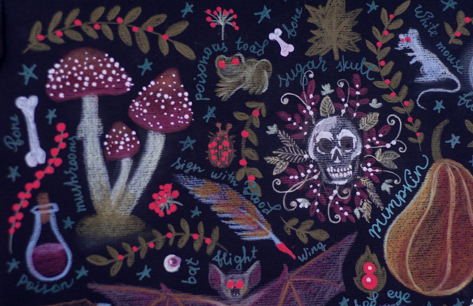 a colorful background with art Voodoo