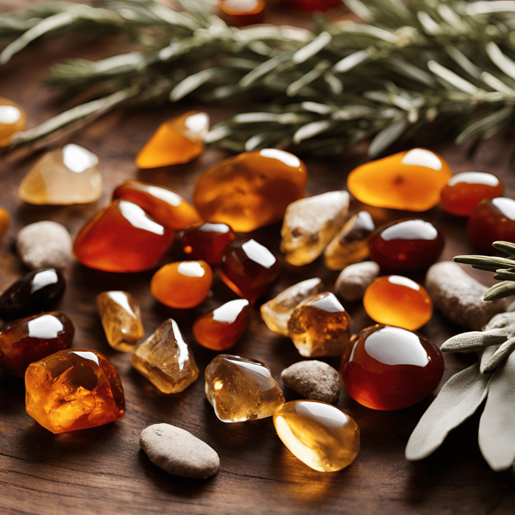 Mabon Citrine Crystals on Table