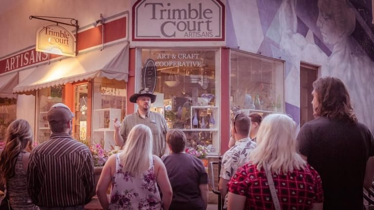 fort collins ghost tour group standing around
