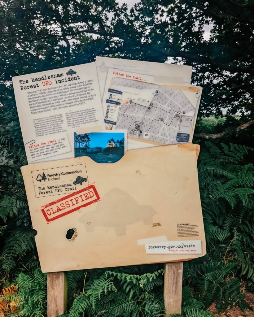 Rendlesham Forest ufo classified board